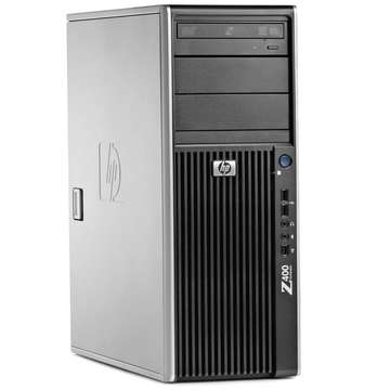 Desktop Refurbished WorkStation HP Z400, Intel Xeon Quad Core W3520, 2.6Ghz, 6Gb DDR3 ECC, 320GB SATA, DVD-RW, Placa video nVidia Quadro FX1300 256 DDR
