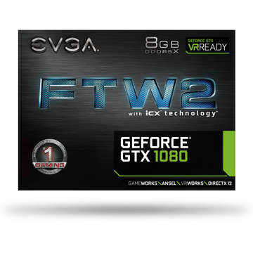 Placa video EVGA GTX1080 8GB FTW2 GAMING iCX