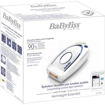 Epilator BaByliss Homelight Essential, 100.000 impulsuri, Alb