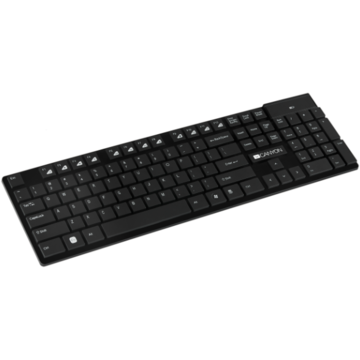 Tastatura Canyon CNS-HKBW2-US, 104 taste, negru - RESIGILAT