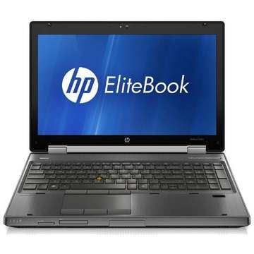 Laptop Refurbished HP Elitebook 8560w i5-2540M 2.6Ghz 8GB DDR3 1TB HDD DVD-RW Nvidia Quadro 1000 2GB Dedicat 15.6 inch 1920x1080 FHD Webcam Soft Preinstalat Windows 10 Home