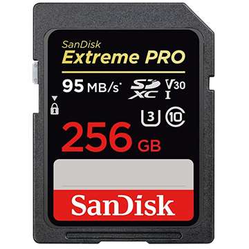 Card memorie SanDisk Extreme Pro SDXC SDSDXXG-256G-GN4IN, 256GB, UHS1, 95/90MBs