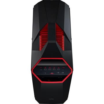 Carcasa Cooler Master Maker 5t, tempered glass, mid-tower, ATX, 3* 140mm fan (inclus), I/O panel, fan controller, LED strip, black