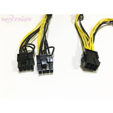 Wazney PCI 6+2 pin PCI Express to 2 x PCIe 8 (6+2) pin Graphics Video Card PCI-e VGA Splitter Hub Power Cable