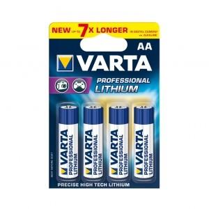 Baterie Lithium VARTA BAVA 6106, R6 (AA), 4 bucati professional - RESIGILAT