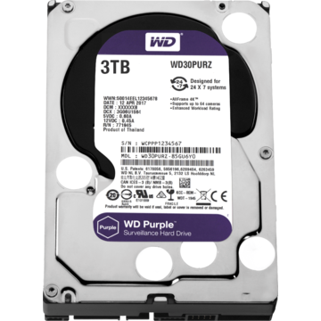 Hard disk Western Digital New Purple 3TB SATA-III IntelliPower 64MB WD30PURZ