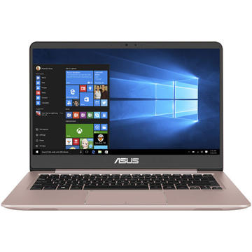 Notebook ASUS UX410UA UX410UA-GV092T, 14'', FHD i7-7500U, 8GB, HDD 1TB+SSD 128GB, Win10 64Bit, Rose Gold