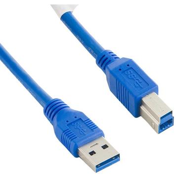 4World Cablu USB 3.0 AM-BM 2.0m| albastru