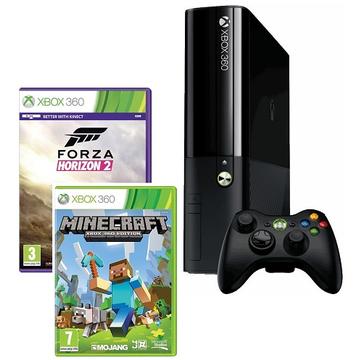 Consola Microsoft Consola XBOX 360 500GB + 2 Jocuri (Forza Horizon 2, Minecraft)