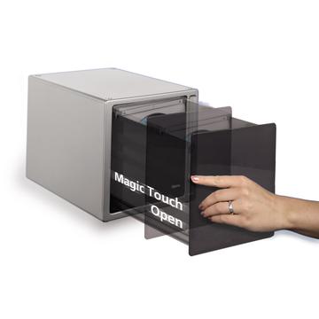Hama "Magic Touch" CD/DVD/Blu-ray Box 80, silver