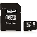 Card memorie Silicon Power memory card Micro SDHC 8GB Class 10 +Adapter