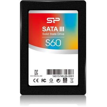 SSD Silicon Power SSD Slim S60 120GB 2.5'' MLC, SATA III 6GB/s, 520/490 MB/s, 7mm