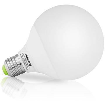 Whitenergy bec LED E27 G95 LED 10W 230V alb cald