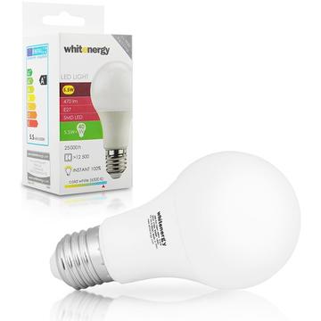 Whitenergy bec LED | E27 | 6 SMD 2835 | 5.5W |230V | lapte| alb rece | A60