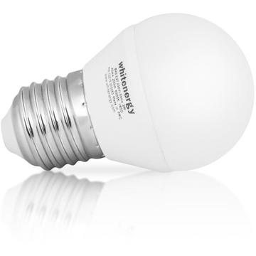 Whitenergy bec LED | E27 | 8 SSMD2835 | 7W | 230V | alb cald | sfera G45