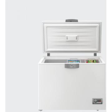 Aparate Frigorifice Lada frigorifica BEKO HM130520, clasa energetica A+, garnitura antibacteriana, panou control cu LED-uri, alb