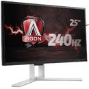 Monitor LED AOC Gaming AG251FZ FreeSync 240Hz 24.5 inch 1 ms Negru/Rosu/Gri
