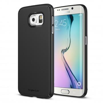 Husa Husa  Samsung Galaxy S6 Edge Plus Ringke SLIM SF BLACK+BONUS folie protectie display Ringke