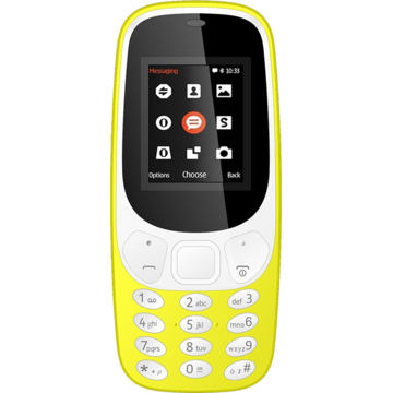 Telefon mobil Nokia 3310 Dual SIM, Galben