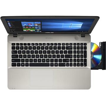 Notebook Asus VivoBook Max X541UA-GO1376 15.6 HD Intel Core i3-7100U 2.4GHz, 4GB DDR4, 500GB, Endless OS, Chocolate Black/Gold