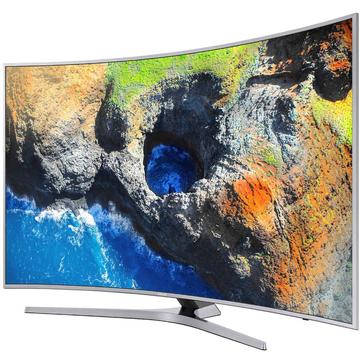 Televizor Samsung Smart TV Curbat UE55MU6502 Seria MU6502 138cm argintiu 4K UHD HDR