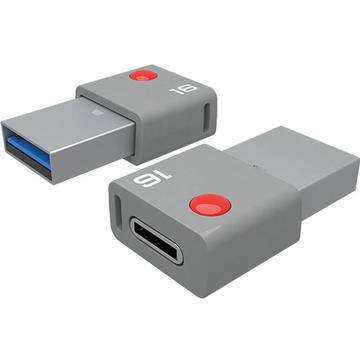 Memorie USB EMTEC Stick USB 16GB Duo USB Type C 3.0
