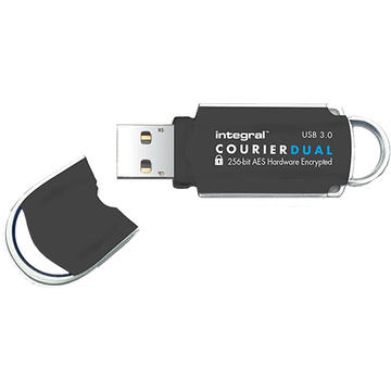 Memorie USB Integral Stick USB 32GB Courier USB 3.0 Dual FIPS Hardware Encrypt