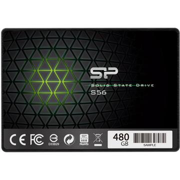 SSD Silicon Power  Slim S56 480GB 2.5'', SATA III 6GB/s, 3D TLC NAND, 7mm
