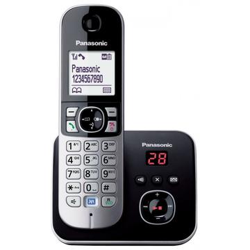 Telefon Telefon DECT Panasonic KX-TG6821FXB, cu robot, negru