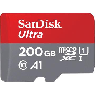 Card memorie SanDisk ULTRA ANDROID microSDXC 200 GB 100MB/s A1 Cl.10 UHS-I + ADAPTER