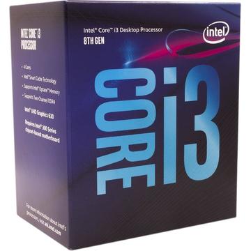 Procesor Intel Core i3-8100, Coffe Lake, Quad Core, 3.60GHz, 6MB, LGA1151v2, 14nm, BOX