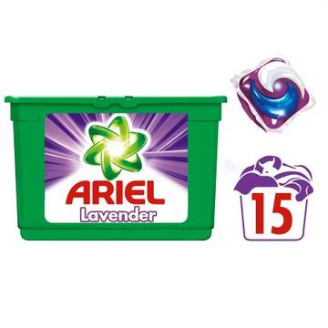 Detergent rufe ARIEL gel capsule Lavanda 15*27ml