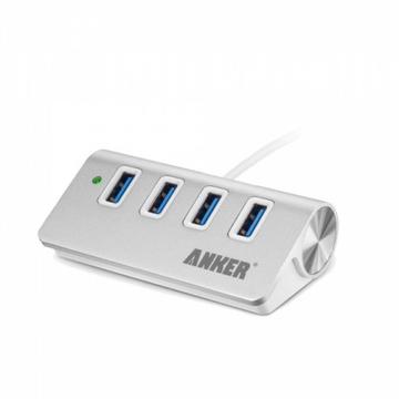 Hub USB 3.0 Anker 4 porturi aluminiu argintiu