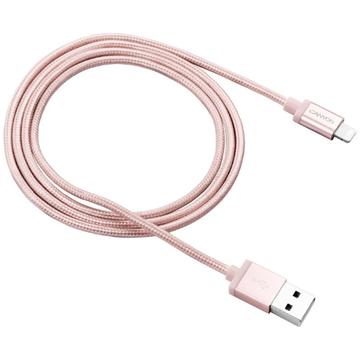 Canyon Cablu date  USB Male la Lightning Male, MFi, 1 m, Rose Gold