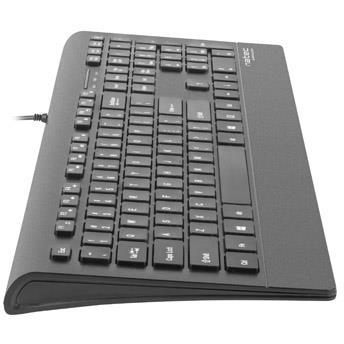 Tastatura Natec Mulitmedia BARRACUDA Slim USB, US layout, Black