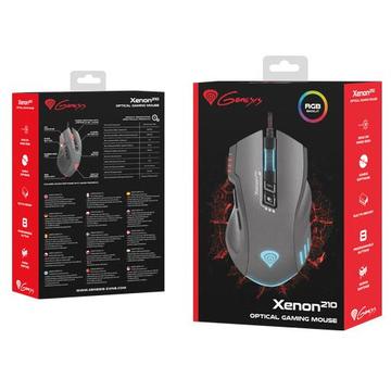 Mouse Natec Genesis Gaming optical XENON 210, USB, 3200 DPI, with software