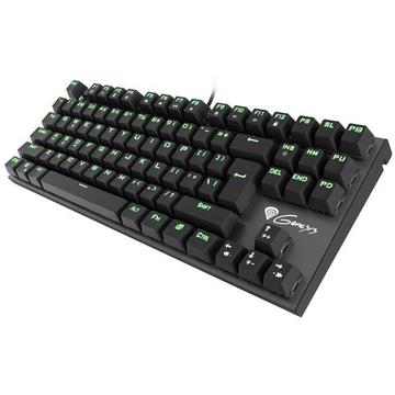 Tastatura Natec GENESIS THOR 300 TKL GAMING Green Backlight USB, US layout