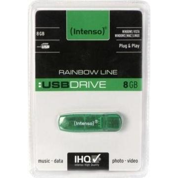 Memorie USB Intenso Stick memorie USB RAINBOW LINE GREEN 8GB