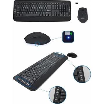 Tastatura ESPERANZA fara fir + Mouse USB EK120 | 2,4 GHz