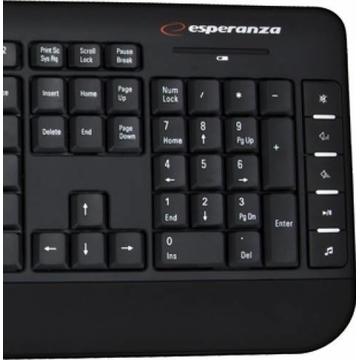 Tastatura ESPERANZA fara fir + Mouse USB EK120 | 2,4 GHz