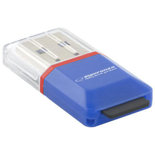 Card reader ESPERANZA MicroSD| EA134B| albastru| USB 2.0|(MicroSD Pen Drive)