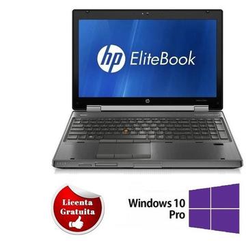 Laptop Refurbished HP Elitebook 8560w i5-2540M 2.6Ghz 8GB DDR3 1TB HDD DVD-RW Nvidia Quadro 1000 2GB Dedicat 15.6 inch 1920x1080 FHD Webcam Soft Preinstalat Windows 10 Professional