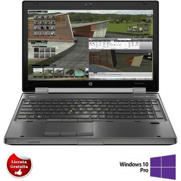 Laptop Refurbished HP EliteBook 8570w i7-3520M 2.9GHz up to 3.6GHz 8GB DDR3 HDD 320GB Sata nVidia Quadro K1000M 2GB GDDR3 DVD-RW Webcam 15.6inch 1920x1080 FHD Soft Preinstalat Windows 10 Professional