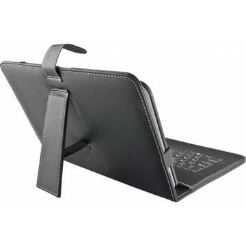 ESPERANZA EK124 MADERA Tastatura + Husa pentru Tablet 9,7''|Negru|Piele ecologica
