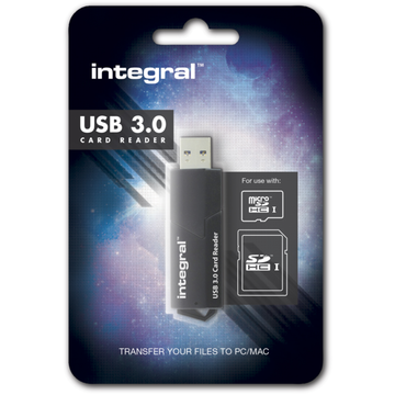 Card reader Integral USB 3.0 CARD READER - 2 memory card slots