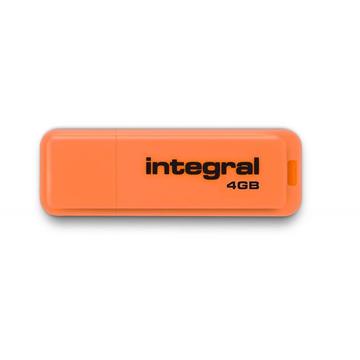 Memorie USB Integral USB Flash Drive Neon 4GB USB 2.0 Orange