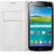 Flip Wallet Samsung EF-WG900BWEGWW, Galaxy S5, Alb