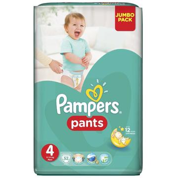 PAMPERS Scutece Active Baby Pants 4 Jumbo Pack 52 buc