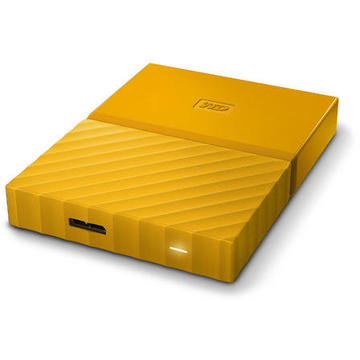 Hard disk extern Western Digital MyPassport 2TB USB 3.0 Galben