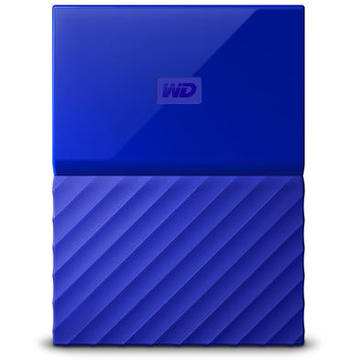 Hard disk extern Western Digital MyPassport 2TB USB 3.0 Albastru
